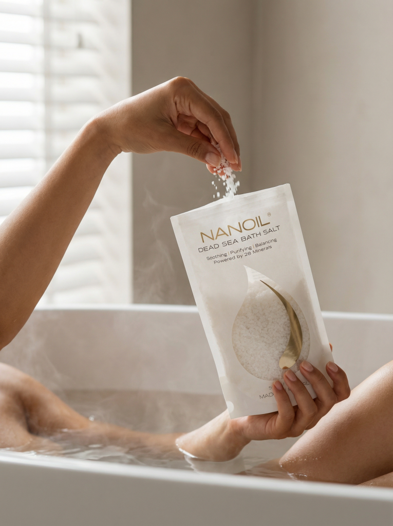 sůl do koupele z mrtvého moře nanoil