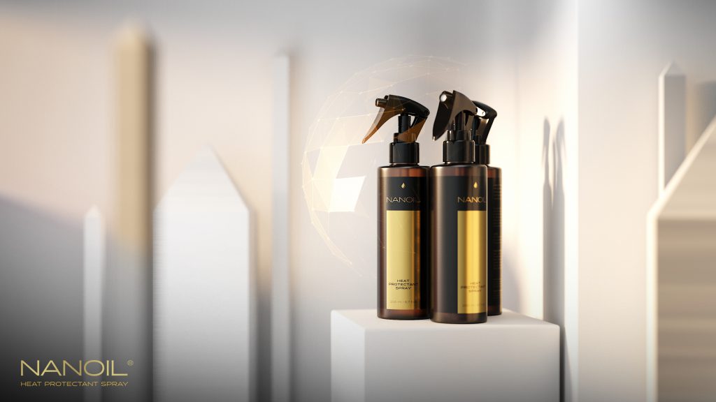 Nanoil Heat Protectant Spray – 100% ochrana vlasů při stylingu